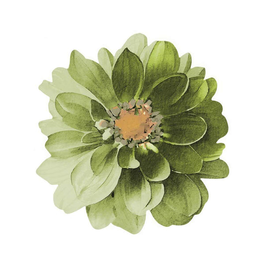 Davanti Green Dahlia Flower Placemat