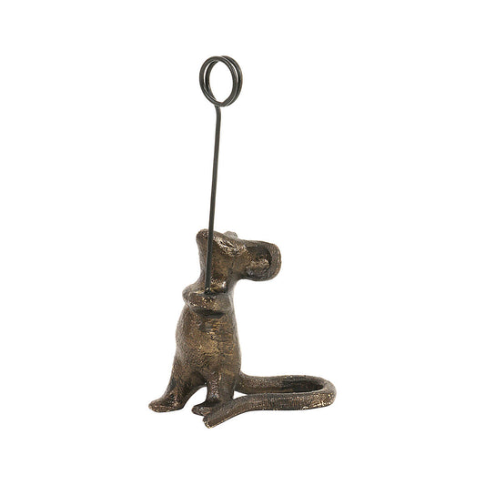 Cast Iron Mouse Card Holder