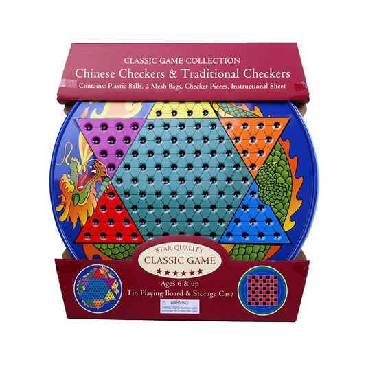 Chinese Checkers and Checkers Tin Game