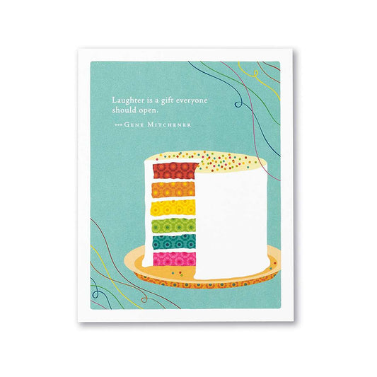 Laughter Is A Gift Birthday Card