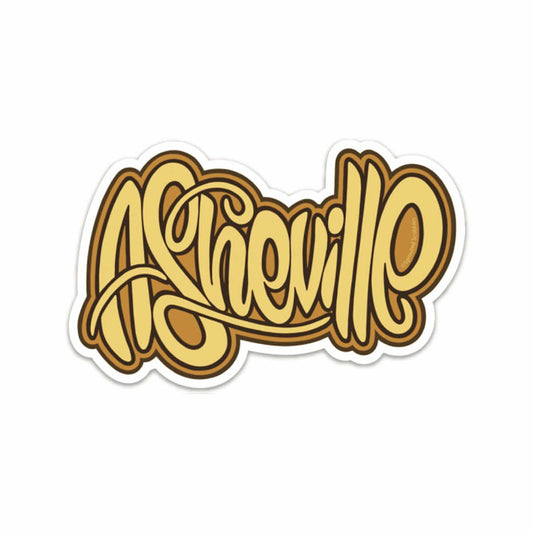 Asheville Lettering Sticker