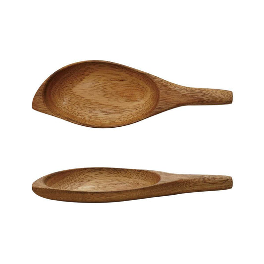 Creative Co-Op Acacia Wood Leaf Shaped Spoon