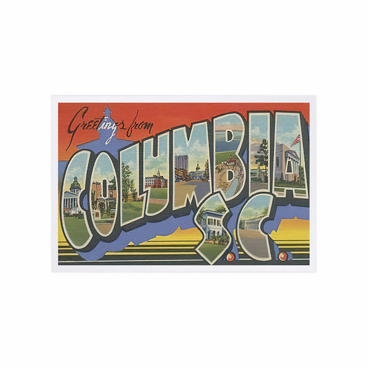 Lantern Press Columbia SC Greetings Postcard