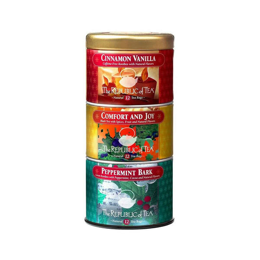 The Republic of Tea Holiday Stackable Tea Tin