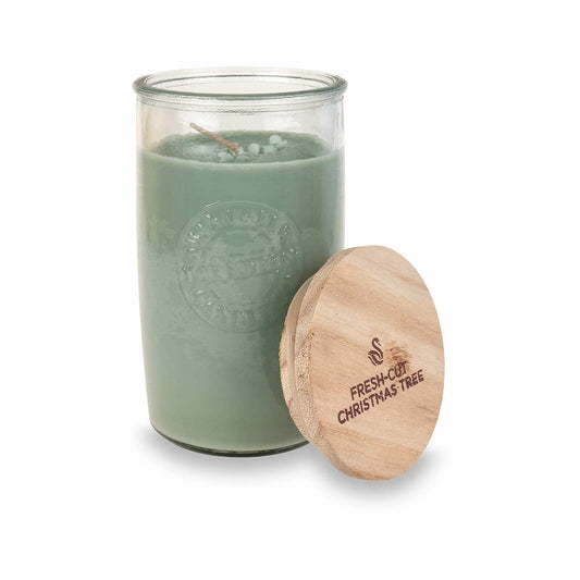 Fresh-Cut Christmas Tree Logo Jar Candle - 12 Ounce