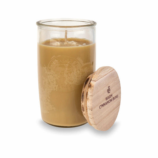 Warm Cinnamon Buns Logo Jar Candle - 12 Ounce
