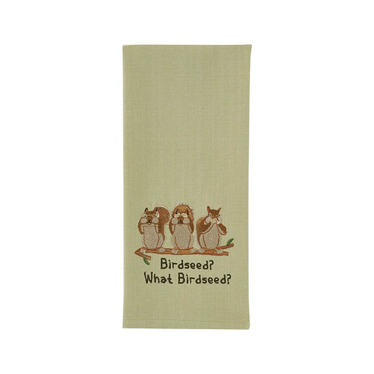 What Birdseed Embroidered Dishtowel