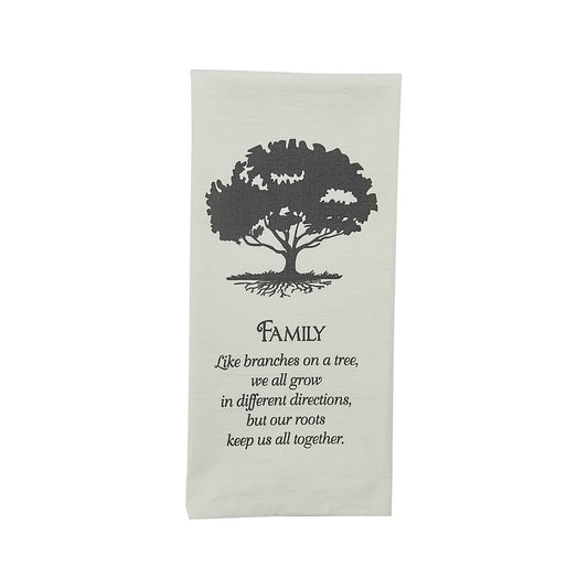 Family Tree Printed Dishtowel