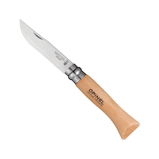 No.06 Beechwood Stainless Steel Folding Knife
