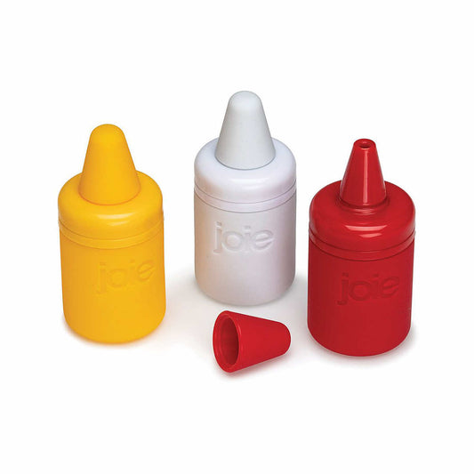Harold Import Joie Refillable Condiment Mini Squeeze Bottles - 3 Pack