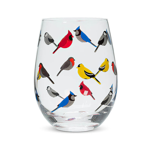 Abbott Multi Bird Stemless Wine Glass