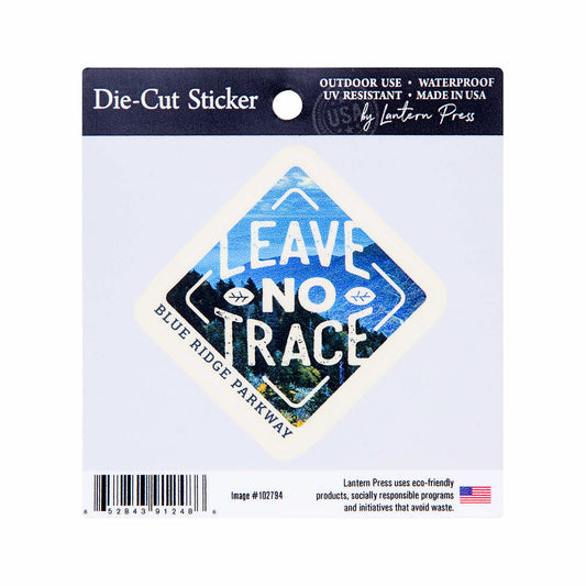 Lantern Press Blue Ridge Parkway Leave No Trace Small Sticker