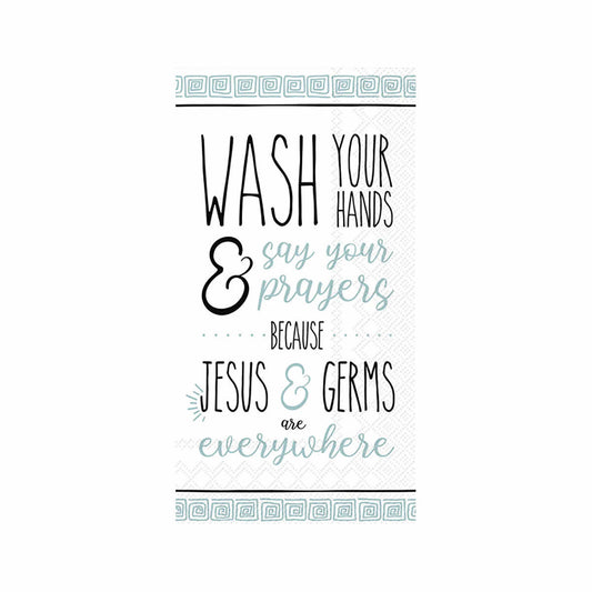 Boston International Wash Your Hands Guest Paper Napkins