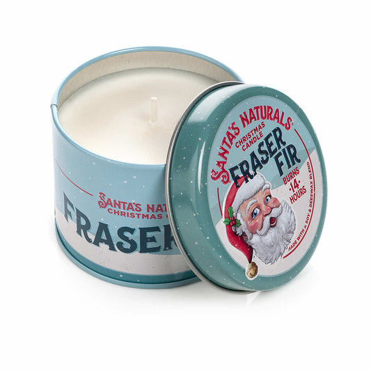 Santa's Naturals Fraser Fir Candle - 3.5 Ounce Tin