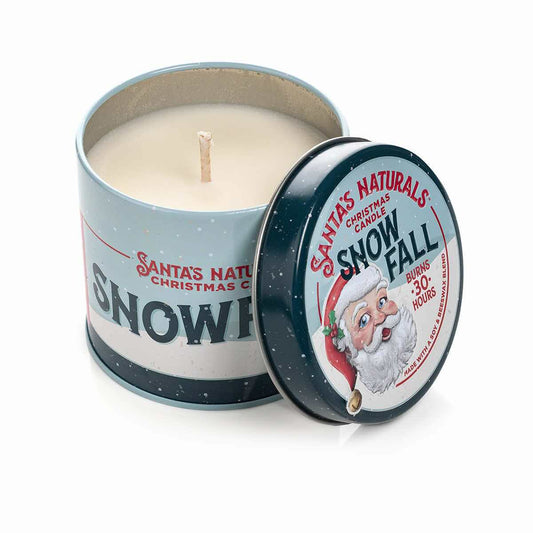 Santa's Naturals Snowfall Candle - 9 Ounce Tin