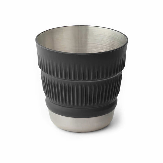 Detour Stainless Steel Collapsible Mug Beluga Black