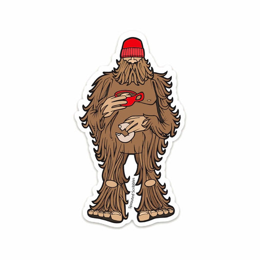 Bigfoot Coffee Donut Sticker