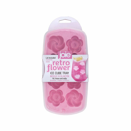 Harold Import Retro Flower Ice Cube Tray with Lid