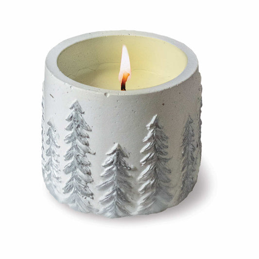 Fresh Cut Christmas Tree Candle - Small Round Pot