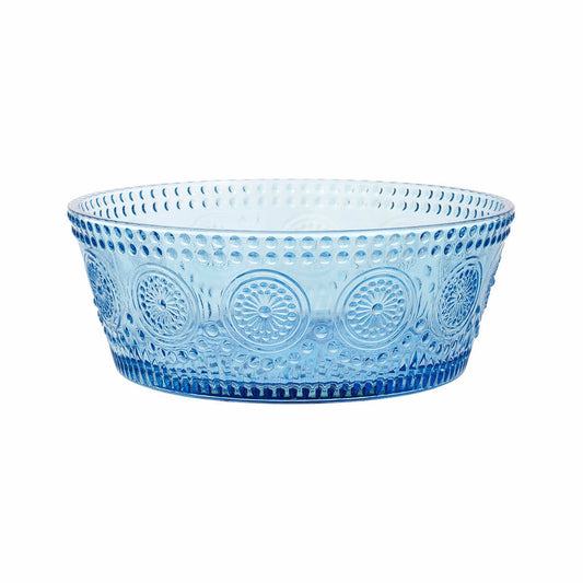 Boston International Codi Recycled Glass Large Bowl - Sky Blue