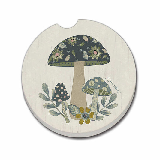 Patterned Mushroom Car Coaster