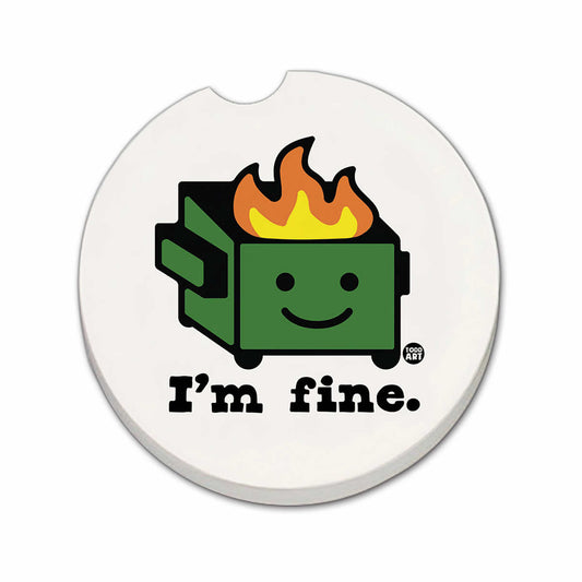 I'm Fine Car Coaster