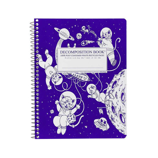 Kittens In Space College Ruled Spiral Notebook