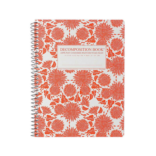 Sunflowers College Ruled Spiral Notebook