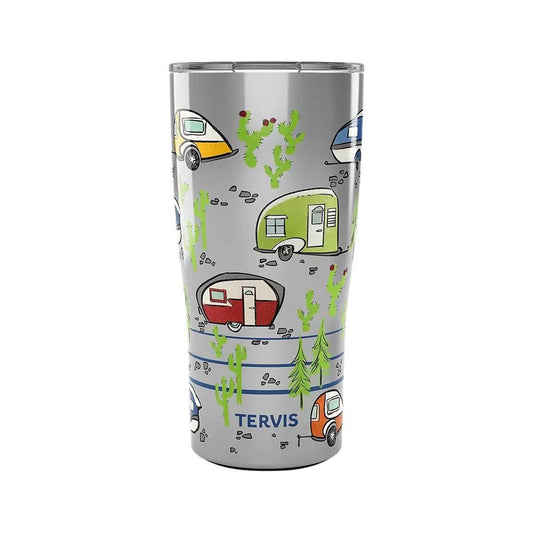 Retro Camping Trailers Stainless Steel Tumbler