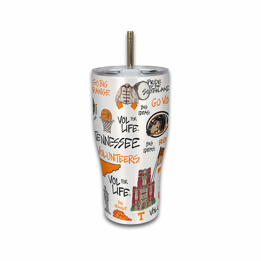 Magnolia Lane University of Tennessee Icons Metal Tumbler