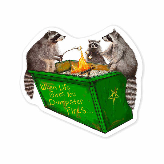 Dumpster Fire Sticker