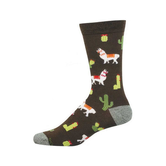 Men's Herd Is The Word Socks Brown Heather