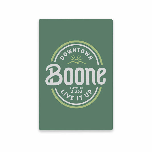 Lantern Press Boone Mural Live It Up Metal Magnet