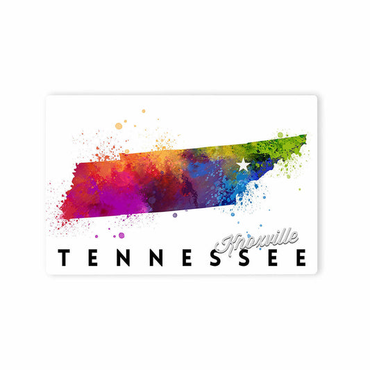 Lantern Press Knoxville Tennessee Watercolor Metal Magnet