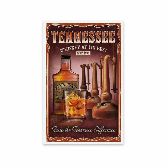 Lantern Press Tennessee Whiskey Postcard