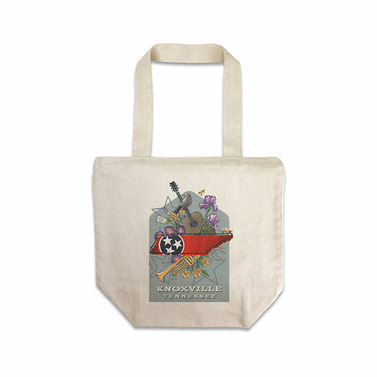 Lantern Press Knoxville Tennessee State Treasure Trove Tote Bag