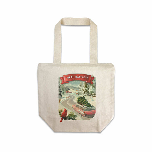Lantern Press North Carolina Holiday Tradition Tote Bag
