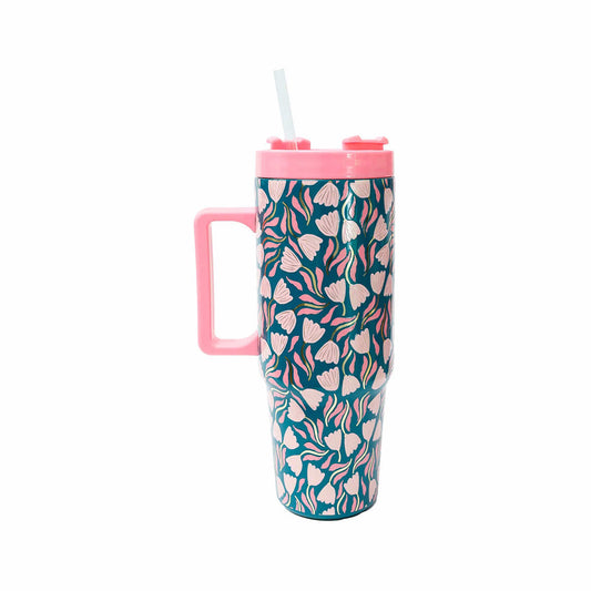 Mary Square Garden Path To-Go Handle Tumbler - 30 Ounce