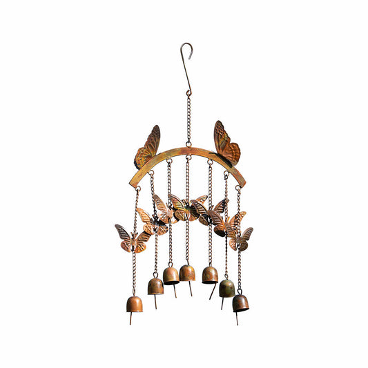 Ancient Graffiti Butterflies on Arch Flamed Wind Chime