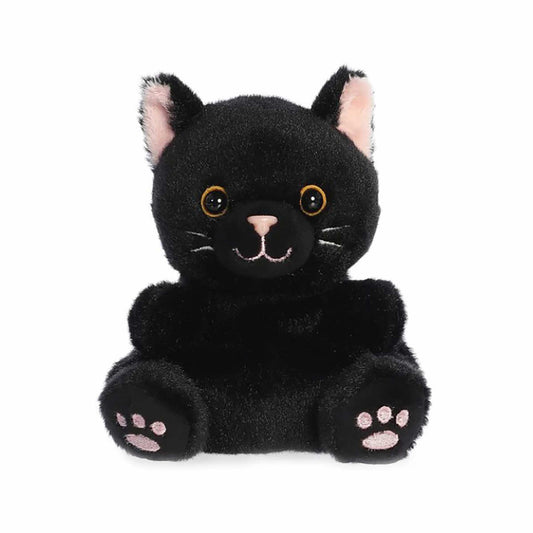 Aurora World Palm Pals Twilight Black Cat Plush Toy - 5 Inch