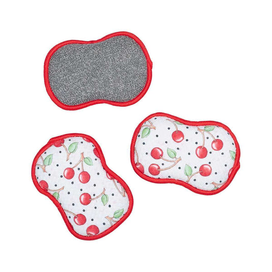 Once Again Home Co. Mary Engelbreit Cherry Harvest Reusable Sponges - Set of 3