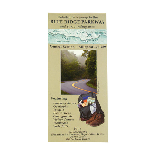 Blue Ridge Parkway Guidemap - Central Section
