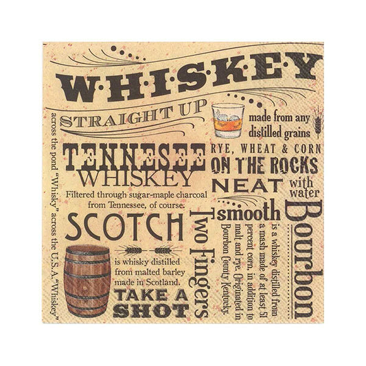 Boston International Whiskey Cocktail Napkins