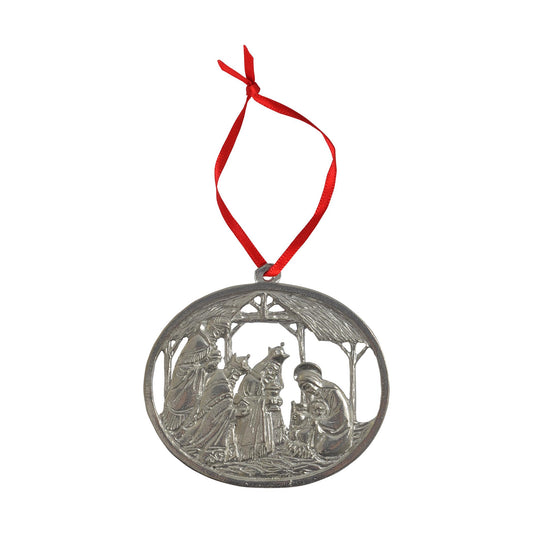 Mast General Store Wise Men Nativity Pewter Ornament