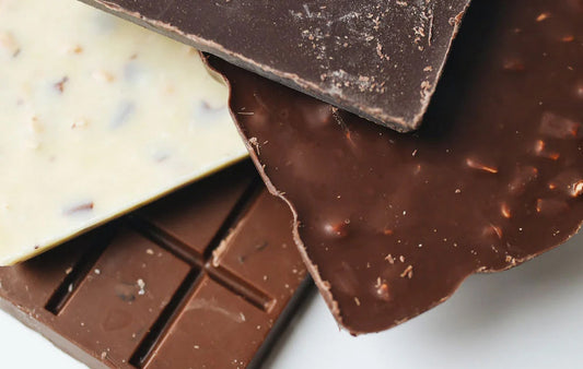 Different kinds of chocolate bars