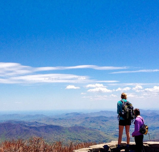 Parkway Hiker at an overlook