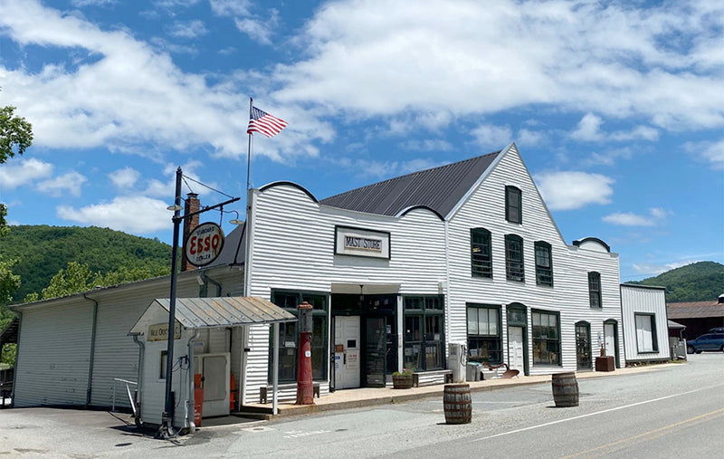 The Original Mast Store in Valle Crucis flies its United States flag daily