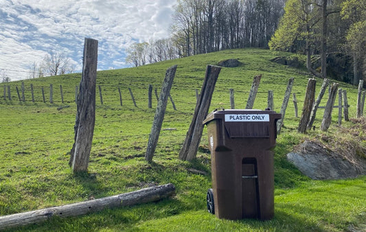 Recycling Bin by the side of the road