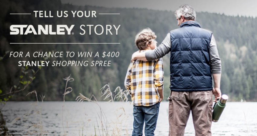 Tell Us Your Stanley Story sign