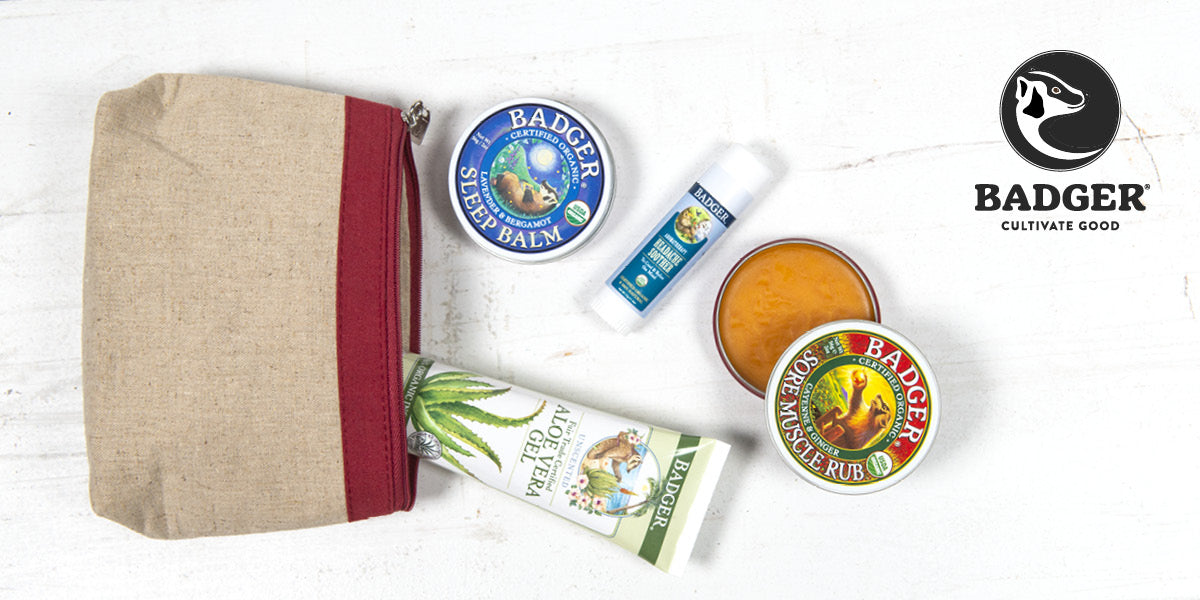 Several Badger products on a white background.